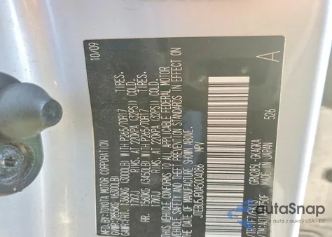 2010 Toyota 4Runner Sr5 из США, поврежденный, VIN JTEBU5JR0A5004086